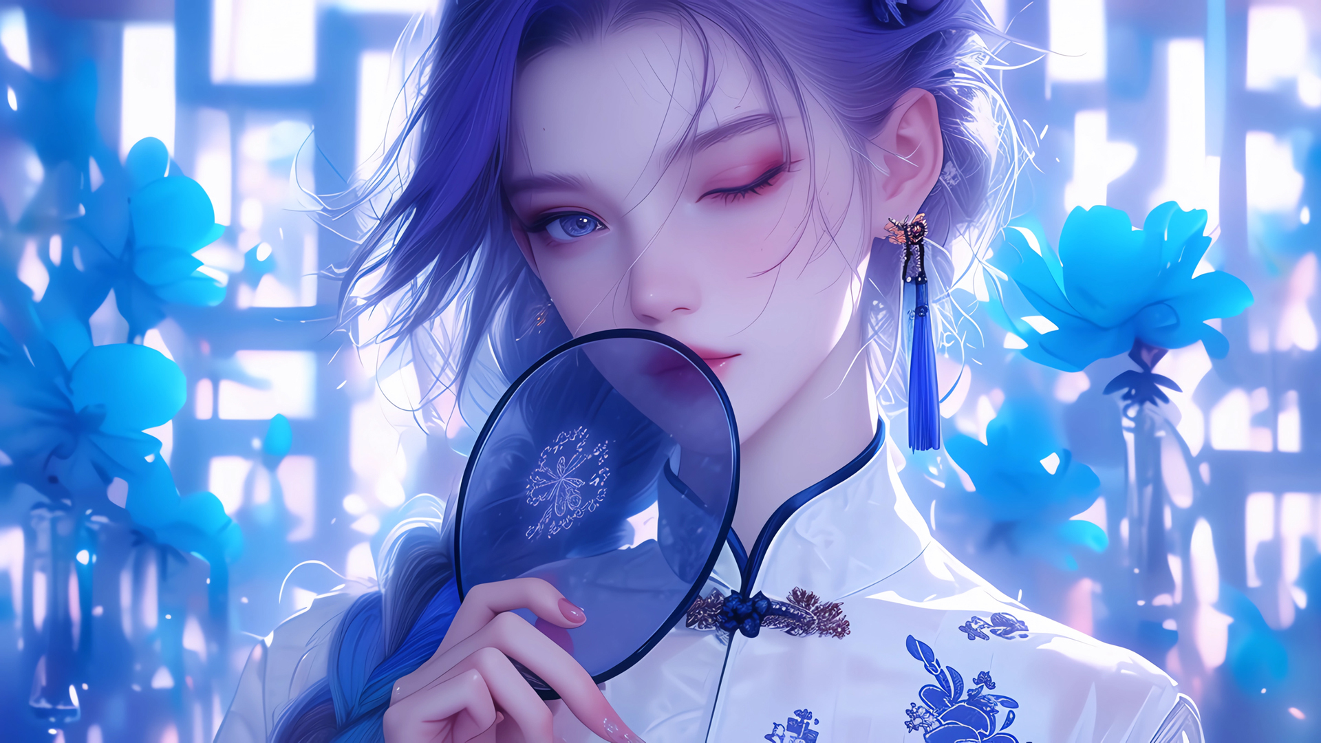 旗袍造型金克丝电脑壁纸 高清动漫壁纸任你选