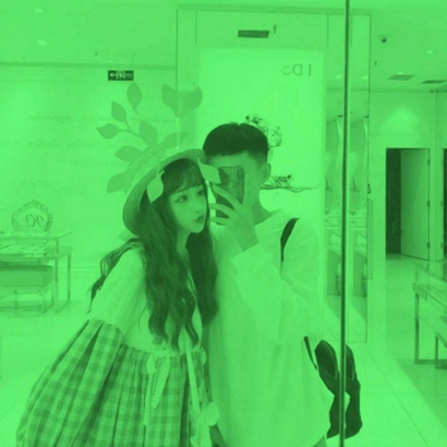 绿色系情侣QQ头像来啦！14张高清个性款直接存