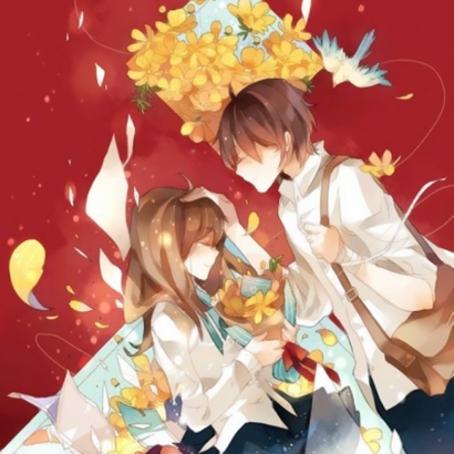 16组高清QQ动漫情侣头像 一人一张双人配对款