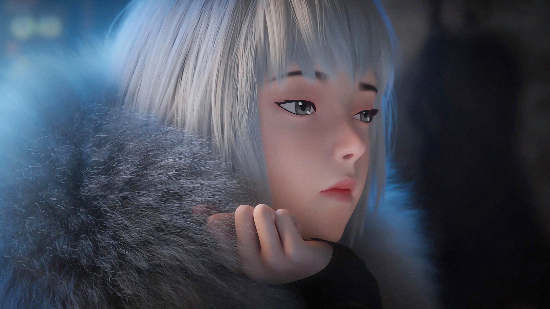 灵笼白月魁全屏电脑壁纸 高清动漫资源分享