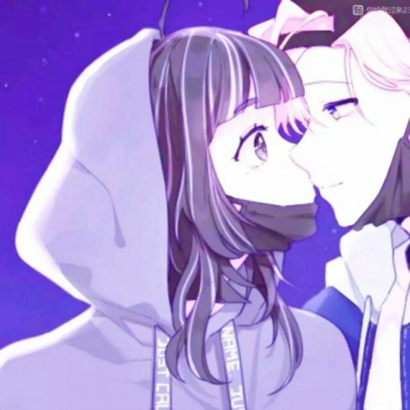 二次元动漫情侣头像一对两张 想用一辈子去爱你