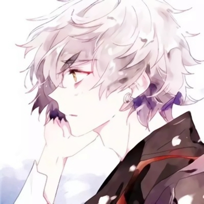 18组卡通风一男一女情侣头像合集