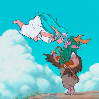 超甜！9组踮脚亲吻的动漫情侣头像