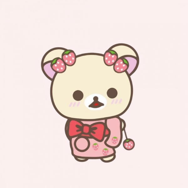 22张超萌卡通情侣头像来啦 每一张都软乎乎的