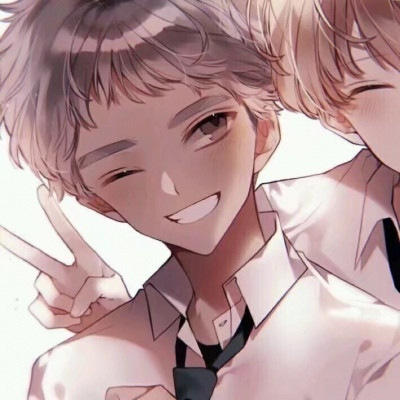 24张二男一女动漫三人情头 高清好看的系列头像