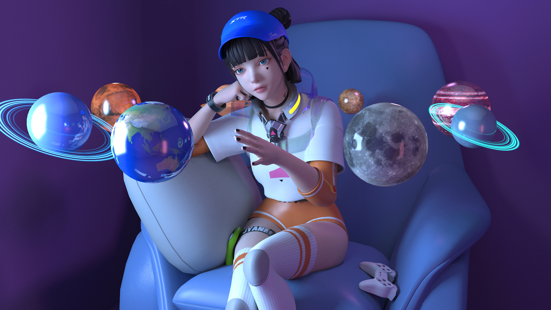 集原美沙发星球主题高清动漫壁纸分享