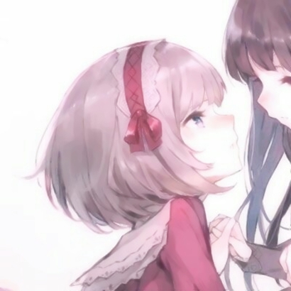 16张双女生动漫情侣QQ头像 适配女生配对使用