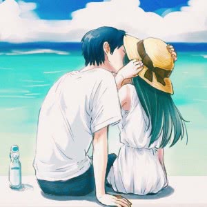 情侣热吻背影头像单张分享