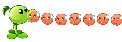 植物大战僵尸豌豆射手发射表情包来啦