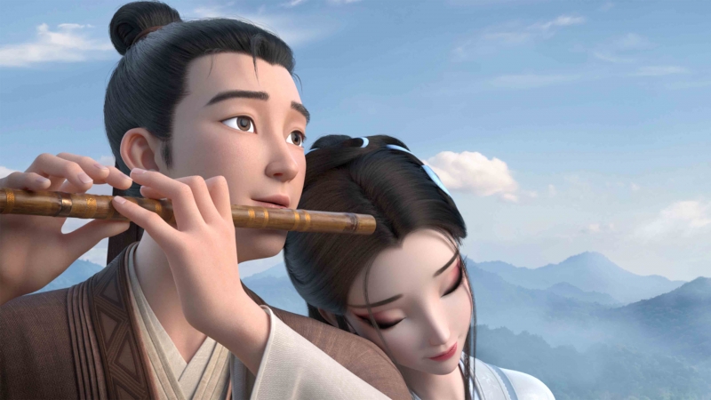 七夕氛围感拉满！小白许仙甜蜜相依《白蛇浮生》壁纸上新