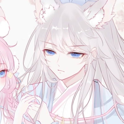 20组成对的二次元卡通情侣头像，左右分镜超适配！