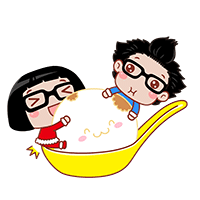 菜菜和饭饭的可爱情侣动态表情包