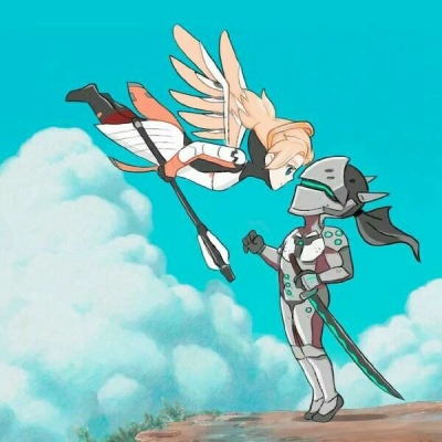 超甜！9组踮脚亲吻的动漫情侣头像