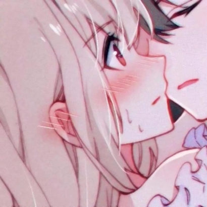 一对两张男女漫画情头！高清好看的一左一右动漫情侣头像合集（28张）