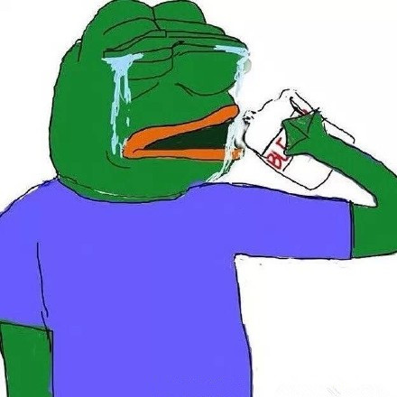 sad蛙裹在被子里偷偷哭 这套表情包太戳人了