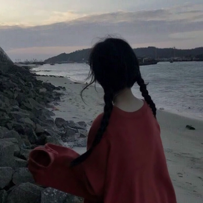 8张高清好看的背影或侧面情头 情侣头像合集