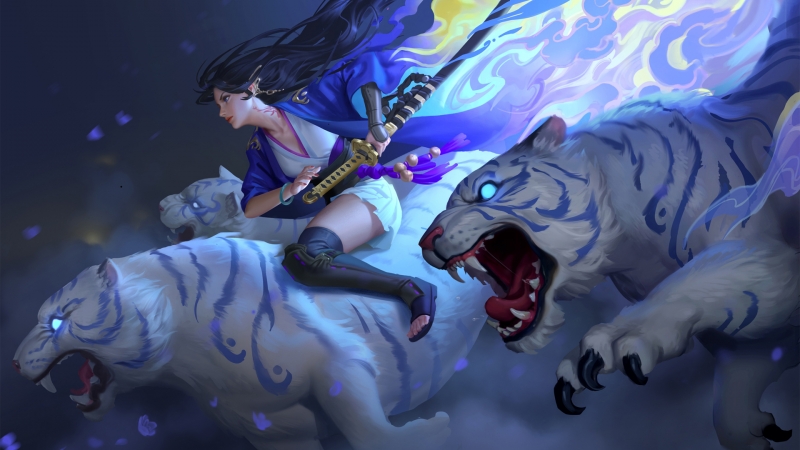 美女与老虎的唯美动漫壁纸 高清资源合集