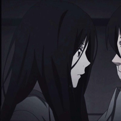 适合微信用的偏丧风暗黑系动漫情侣头像 高清10组