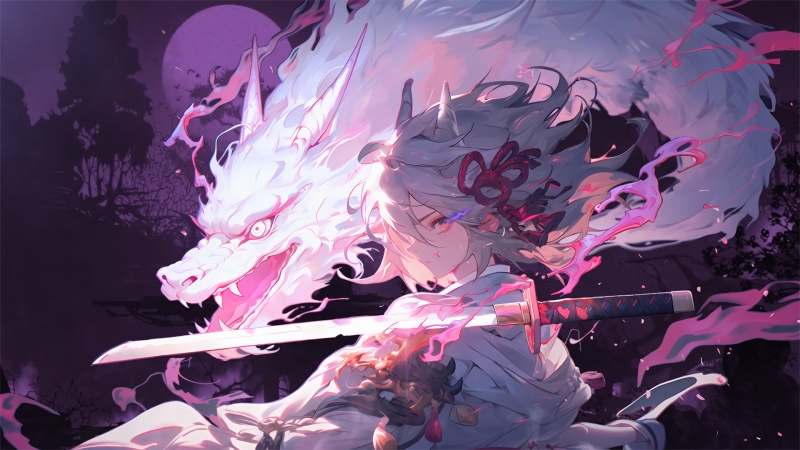 御剑驭龙红鸾樱落 多款高清动漫壁纸任你选