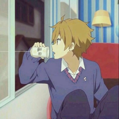 24张怀旧漫画风QQ情侣头像 干净又好看