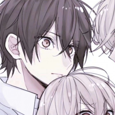 24张二男一女动漫三人情头 高清好看的系列头像