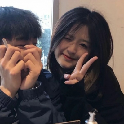 超甜真人双人情侣头像 16张合集