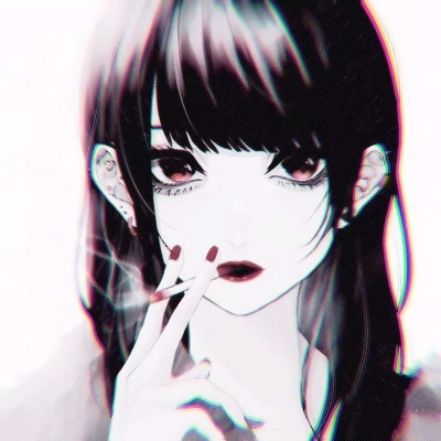 黑暗系拉满！12张一左一右黑白红瞳动漫情头合集