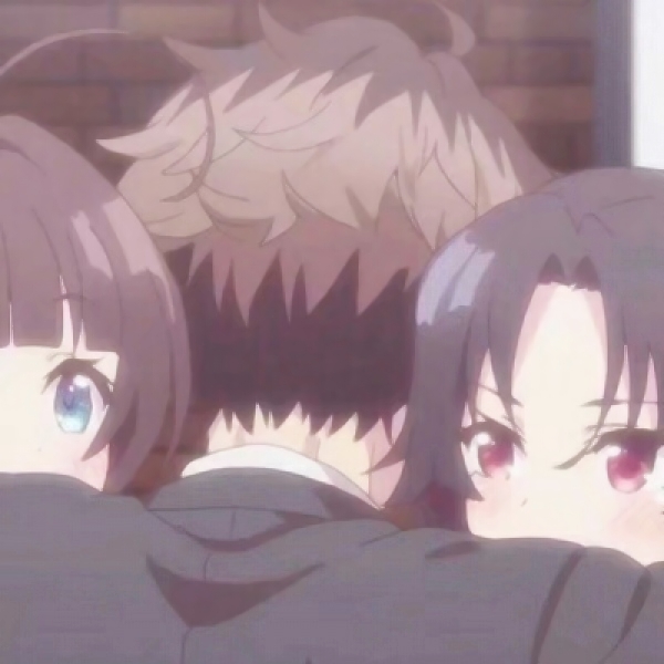 两男一女三人动漫头像 高清分开款共9张合集