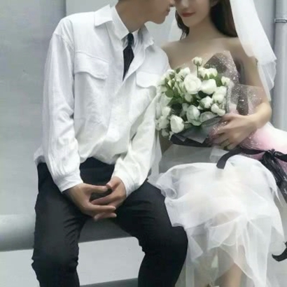 10组高清婚纱情侣头像 超适合当结婚照头像的一对两张图