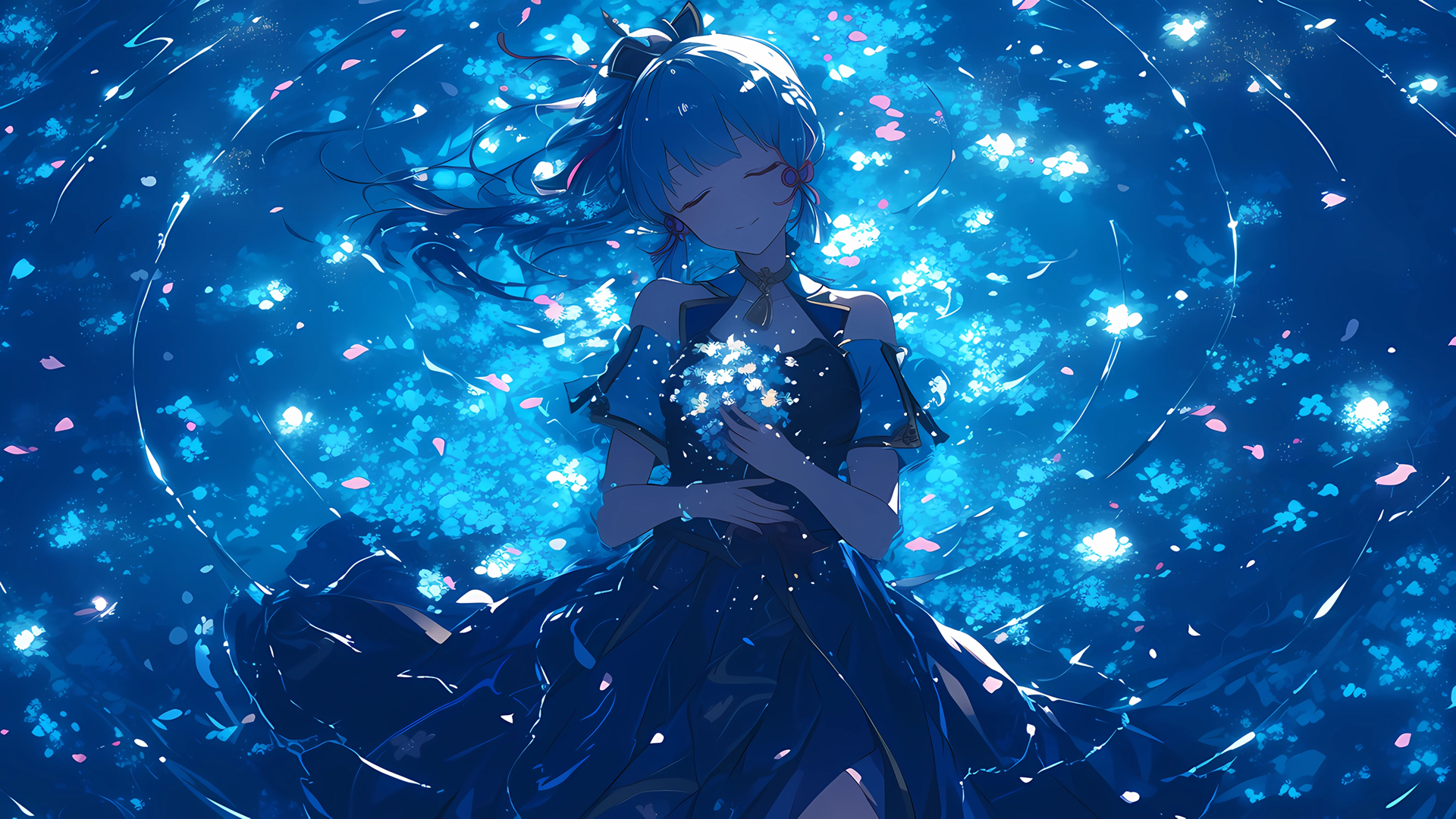 神里凌华水光月色主题电脑壁纸来啦 多款高清尺寸任你选