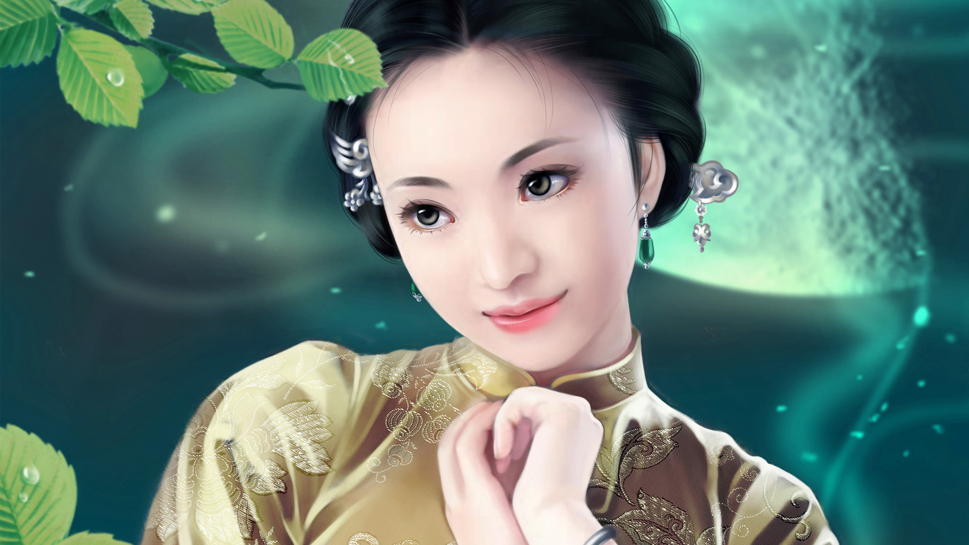 古典气质美女电脑桌面高清唯美壁纸来啦