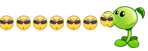 植物大战僵尸豌豆射手加速发射表情包来啦