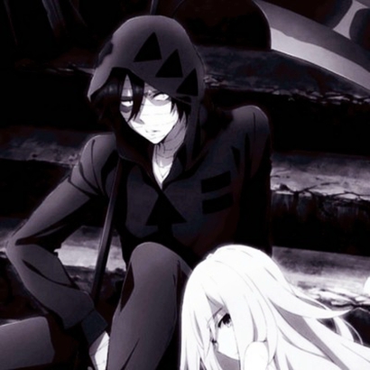 适合微信用的偏丧风暗黑系动漫情侣头像 高清10组