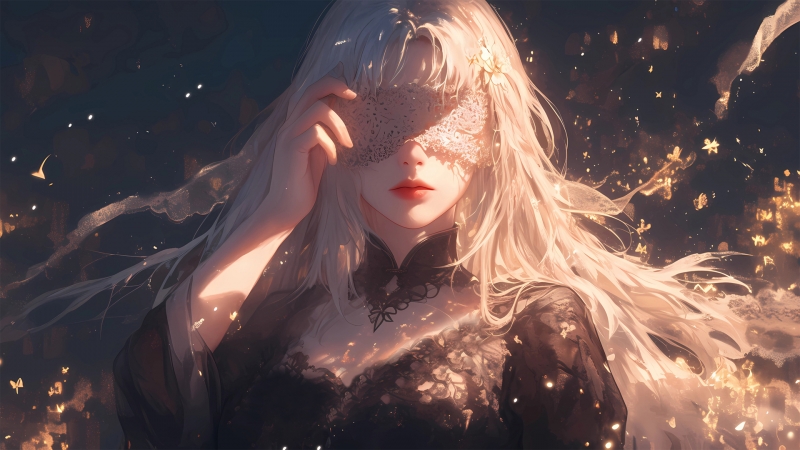 氛围感拉满！蒙眼动漫少女高清壁纸合集