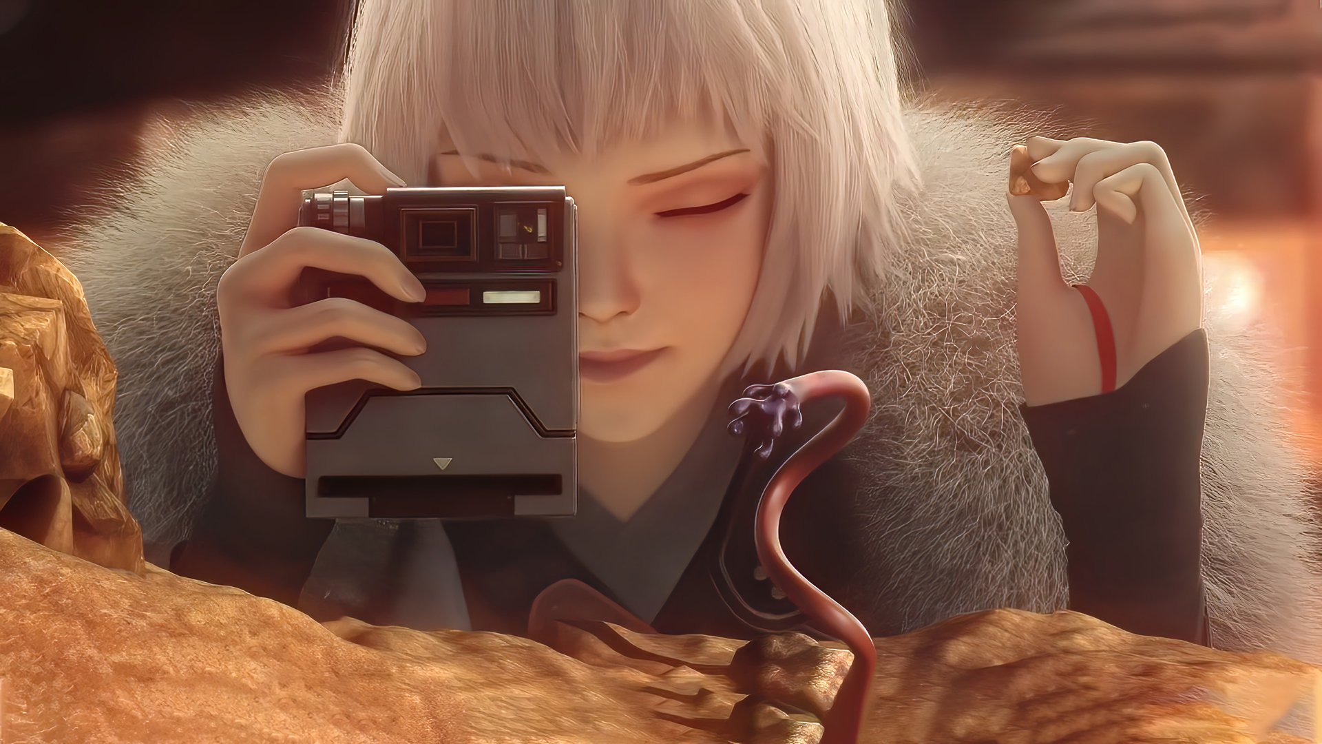 灵笼白月魁带相机的动漫壁纸 高清免费下载