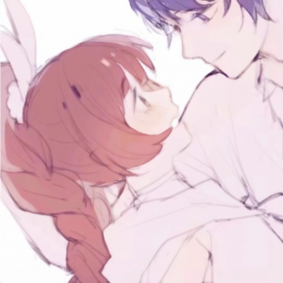 卡通动漫情侣头像来啦！一左一右高清款共28张