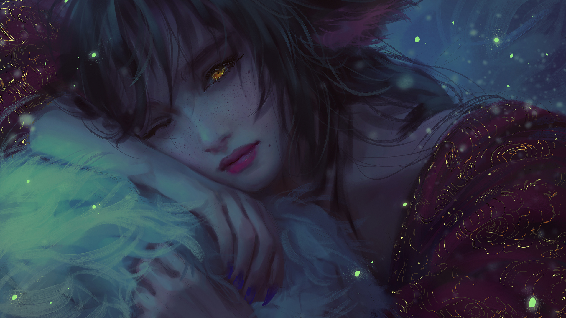 LOL英雄联盟九尾妖狐阿狸厚涂风高清壁纸上线啦