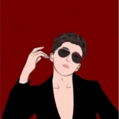 微信卡通情侣头像 冷酷一男一女酷感拉满（共12张）