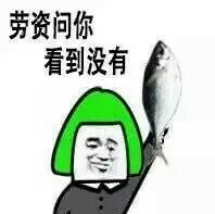 看到这条咸鱼没，劳资喊你呢，瞅见没