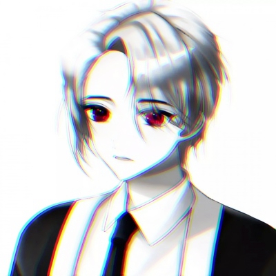 黑暗系拉满！12张一左一右黑白红瞳动漫情头合集