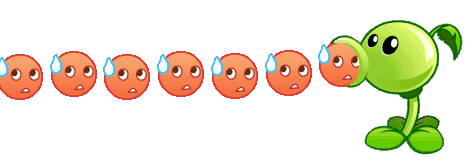 植物大战僵尸豌豆射手加速发射表情包来啦