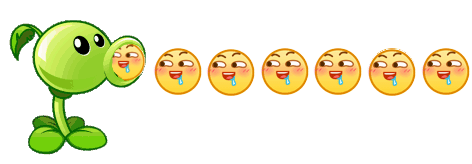 豌豆射手联名小黄脸！这套跨次元GIF表情包太会整活了