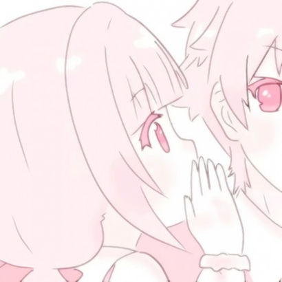 16张超甜粉色系双人情侣头像 高清可爱款直接抱走