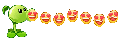 植物大战僵尸豌豆射手发射表情包来啦