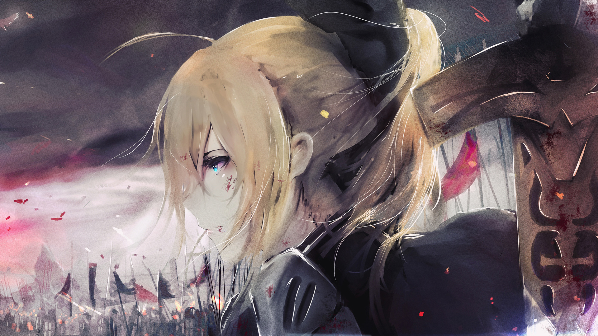 阿尔托利亚潘德拉贡Saber Fate高清电脑动漫壁纸来了