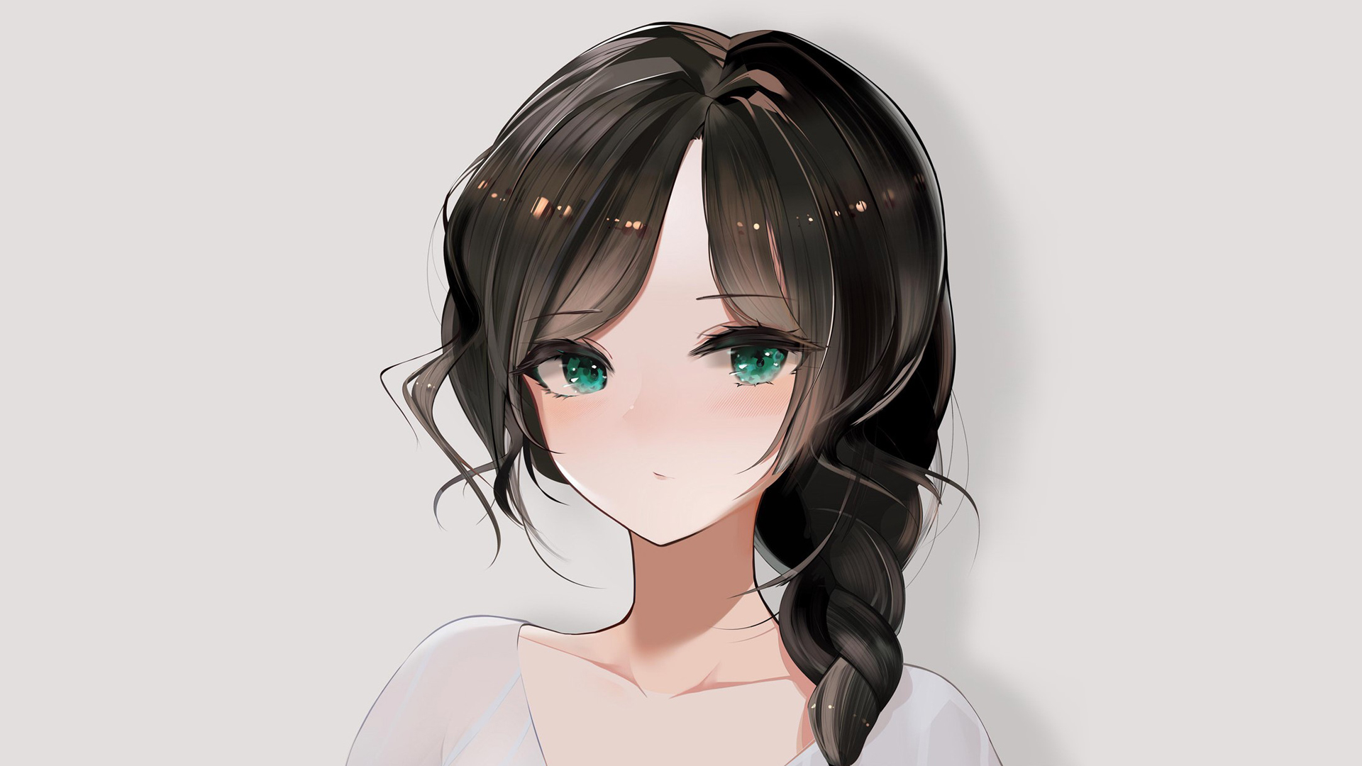 软萌治愈！简约风动漫少女头像壁纸合集