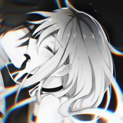 适合微信用的偏丧风暗黑系动漫情侣头像 高清10组