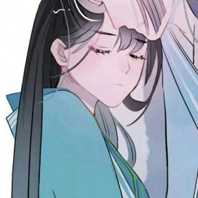 古风情侣头像一对两张，配文“喝不完忘情泉不让你如烟”