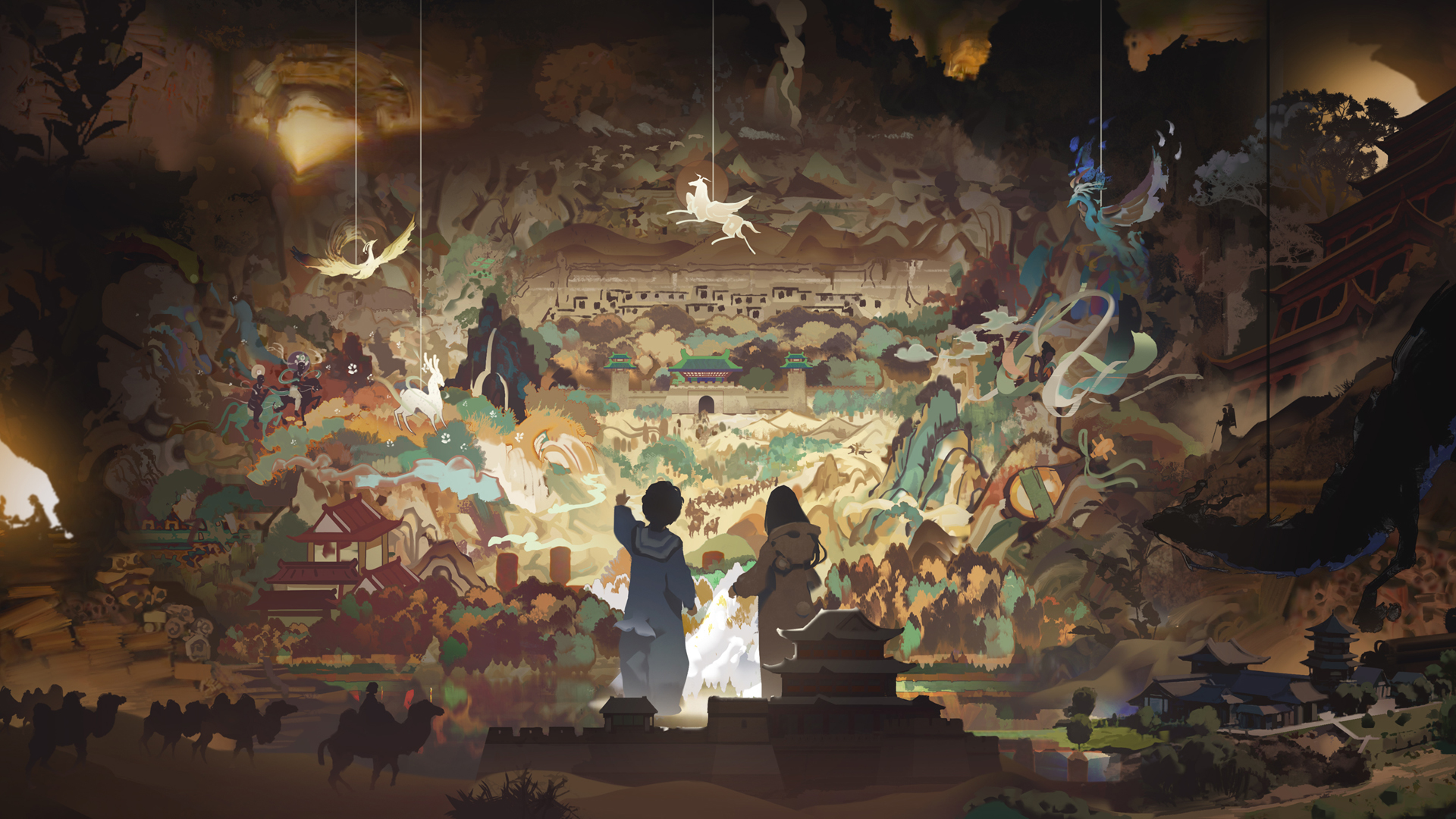 敦煌奇妙夜主题奇幻动漫壁纸上新啦