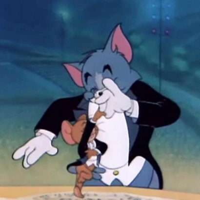 14组高清漫画风一左一右情侣头像 好看又适配